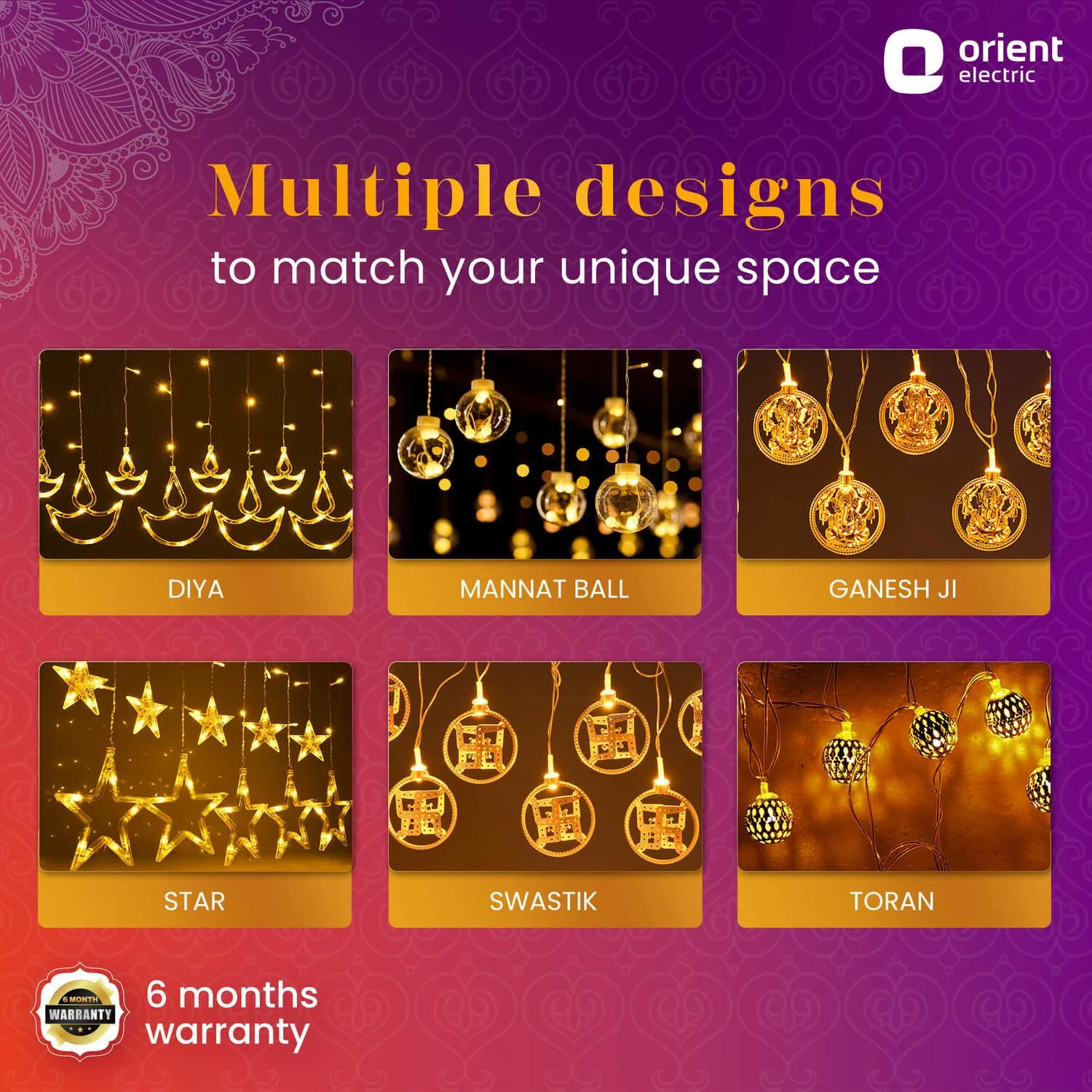 Joylite Diya LED Curtain Light for Home - Image 5