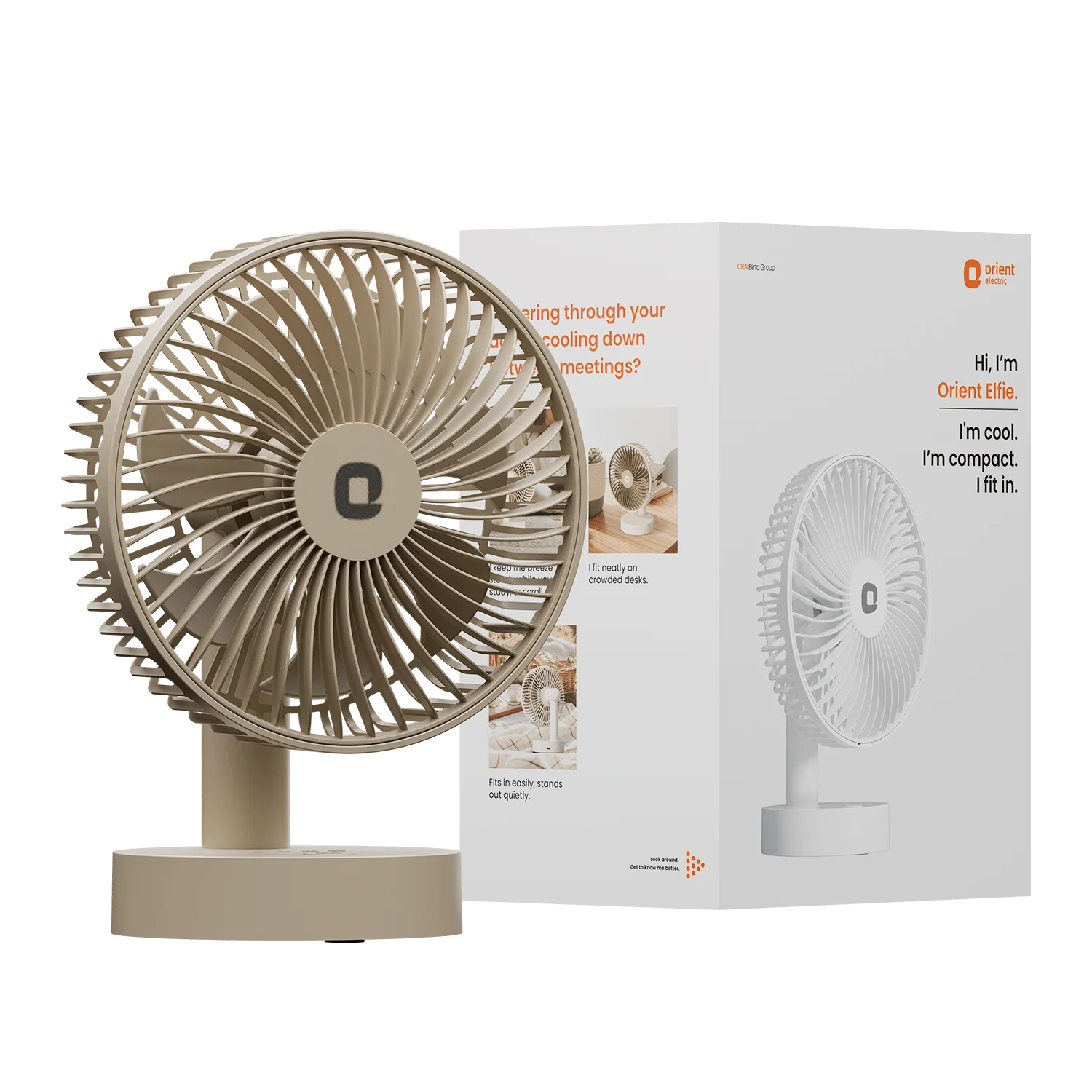 Orient Elfie 5" Compact Size Personal Fan | Chargeable Portable Fan | Mini Handheld - Image 10